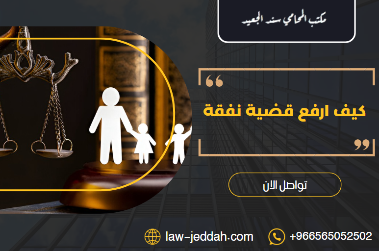 كيف ارفع قضية نفقة